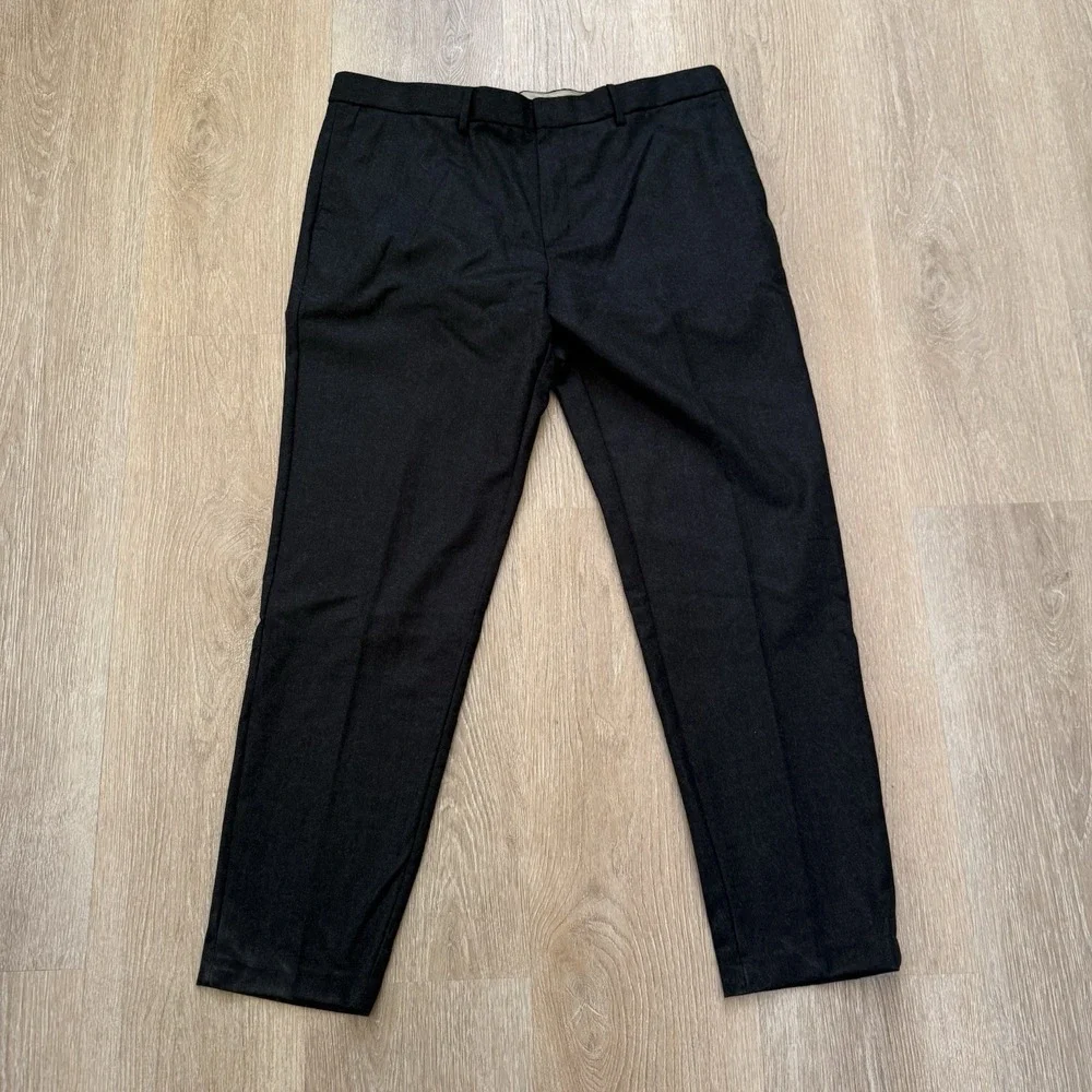 Banana Republic Tapered Fit Pants 38x32 Vitale Barberis Canonico Flannel‎ 120s